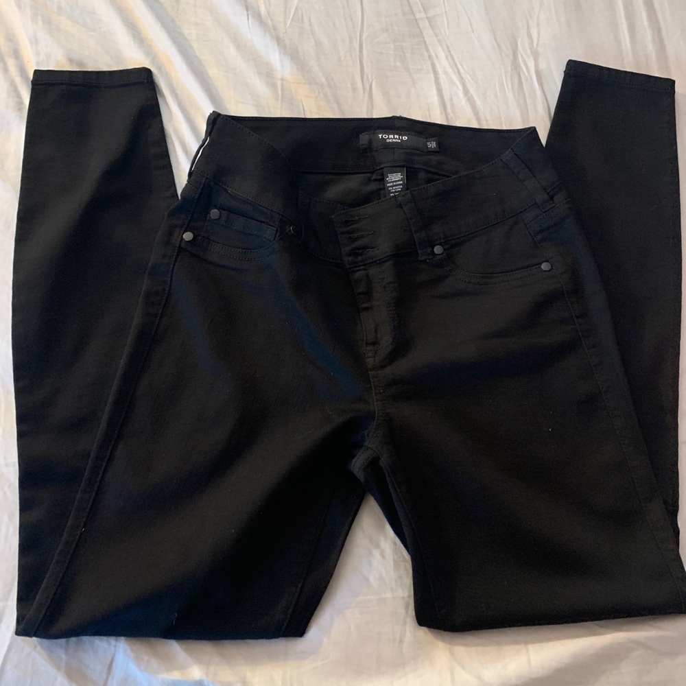 Torrid • Size 12 black denim (Brand New)